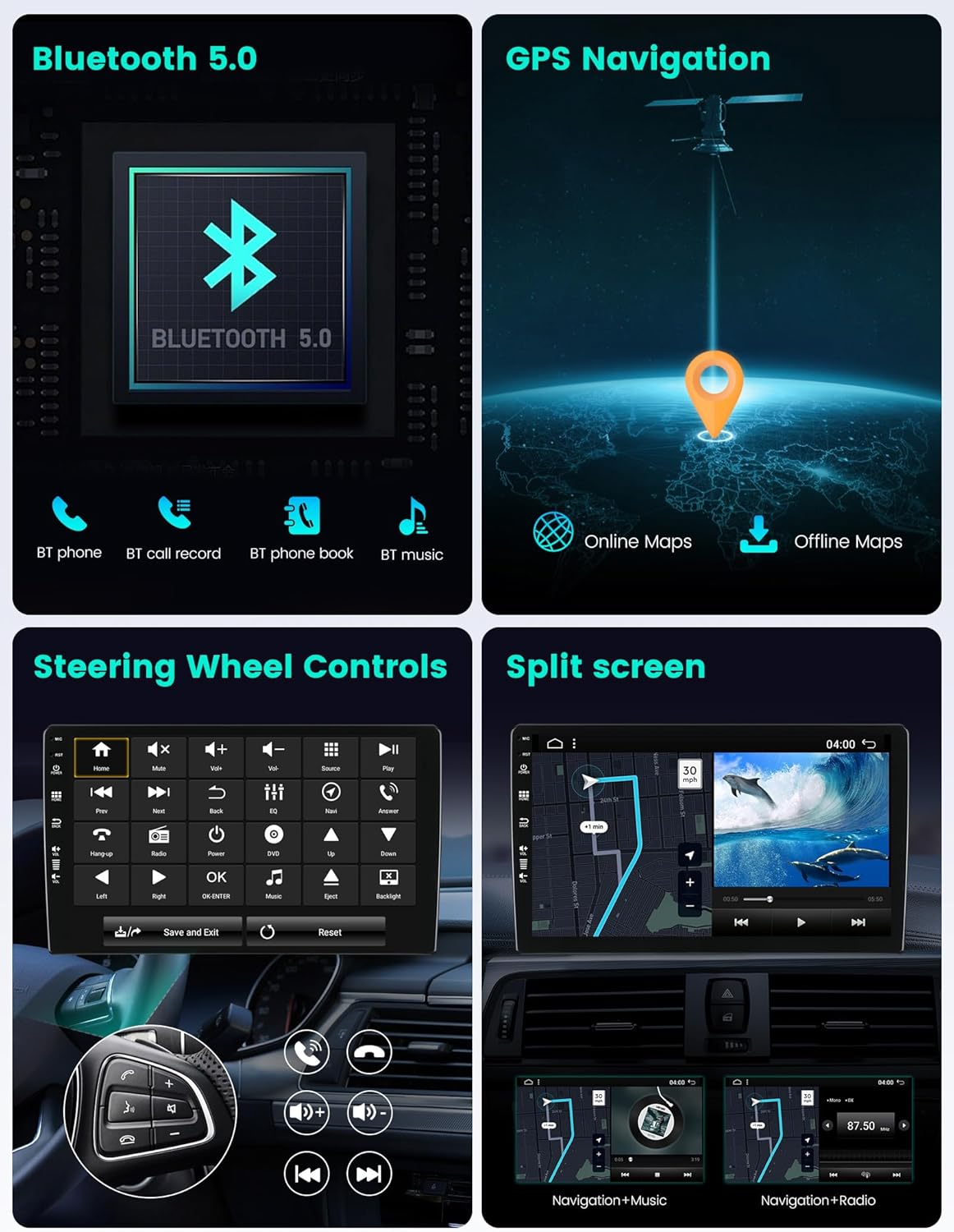 MISONDA Car GPS Navigation Head Unit Android 14 for Nissan Patrol V5 Y61 2004-2021 Carplay Android Auto Wifi Bluetooth Mirror Link USB FM AM 2G+32G image number 2