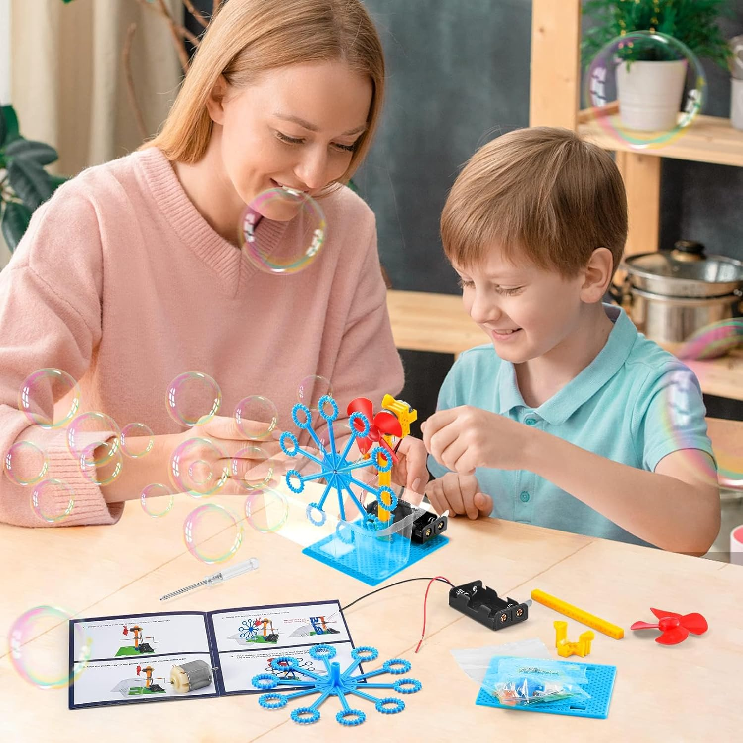 STEM Robotics Science Kits for Kids Age 8-12 Robot Building Kit 5-7, STEM Toys for Boys 8-10 Science Experiments 6-8 Girls Engineering Projects STEAM Activities Gifts 6 7 8 Year Old Boy (Model A) image number 4