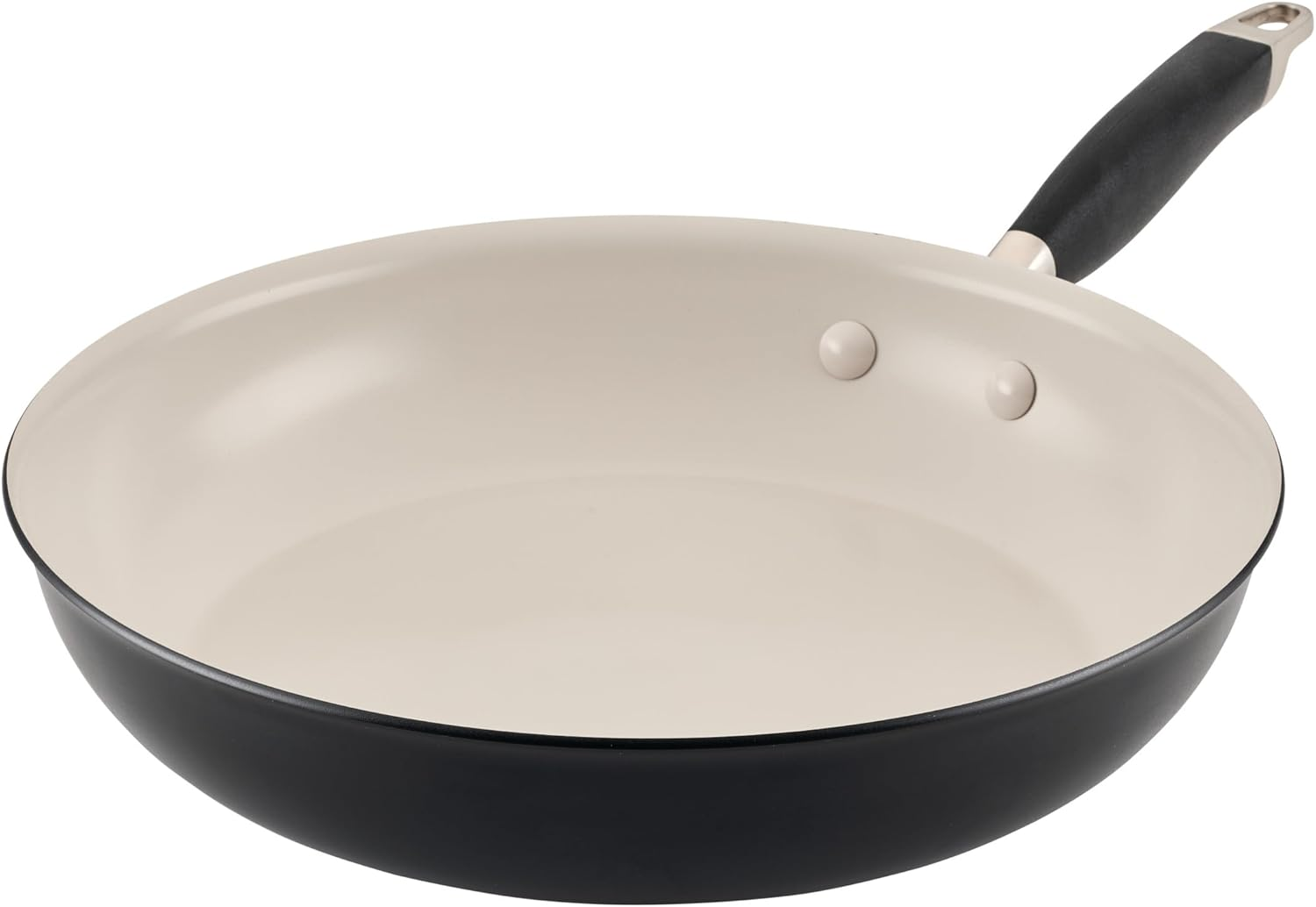 Anolon Advanced Ceramic 30.4 Cm Fry Pan, Nonstick Hard Anodised Skillets, Induction Compatible, Oven & Dishwasher Safe, Ceramic Coating (Black) image number 5