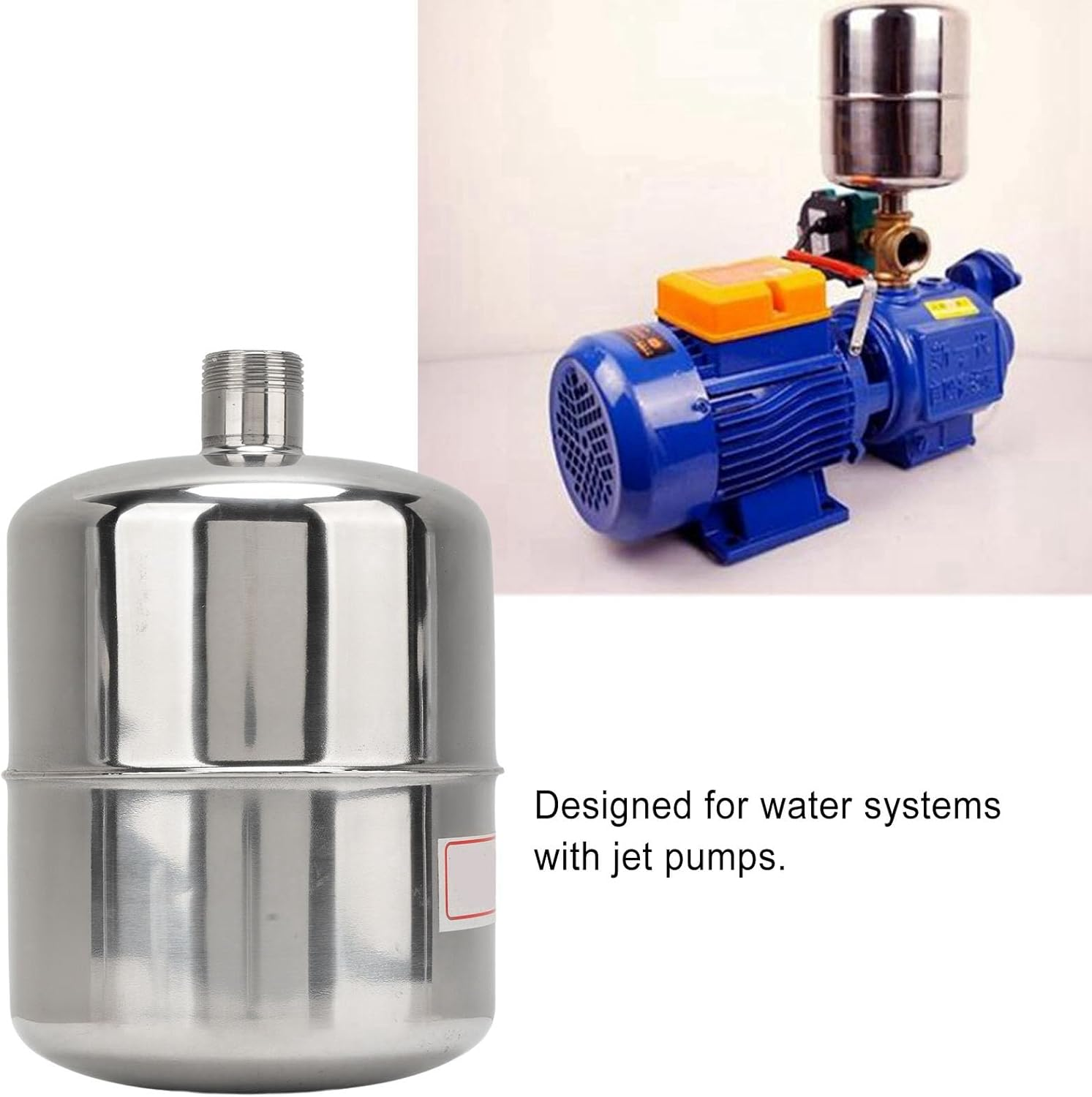 Stainless Steel Leakage Free 2L Pressure Tank for Water Pump, Reliable Work and Easy to Install for Various Water Equipments image number 5