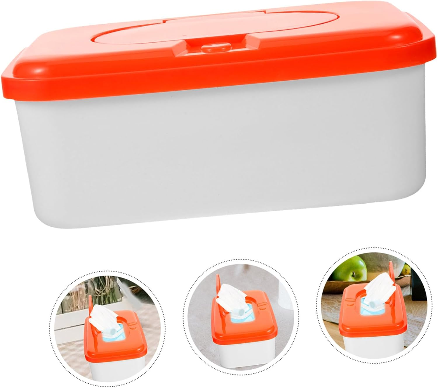 Baby Wipes Dispenser 2Pcs High-Profile Pp Plastic Wet Wipe Container Tissue Holder Portable for Travel Use Random Color