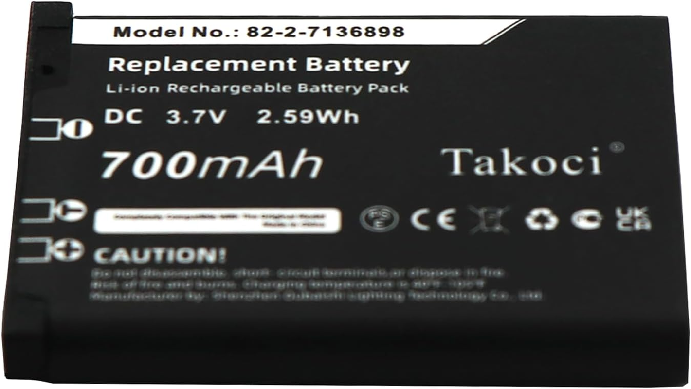 2-Pack 61527 Battery Replacement Compatible with Steel Series Arctis Nova Pro Wireless Headset P/N 82-2-7136898 3.7V 700Mah image number 4