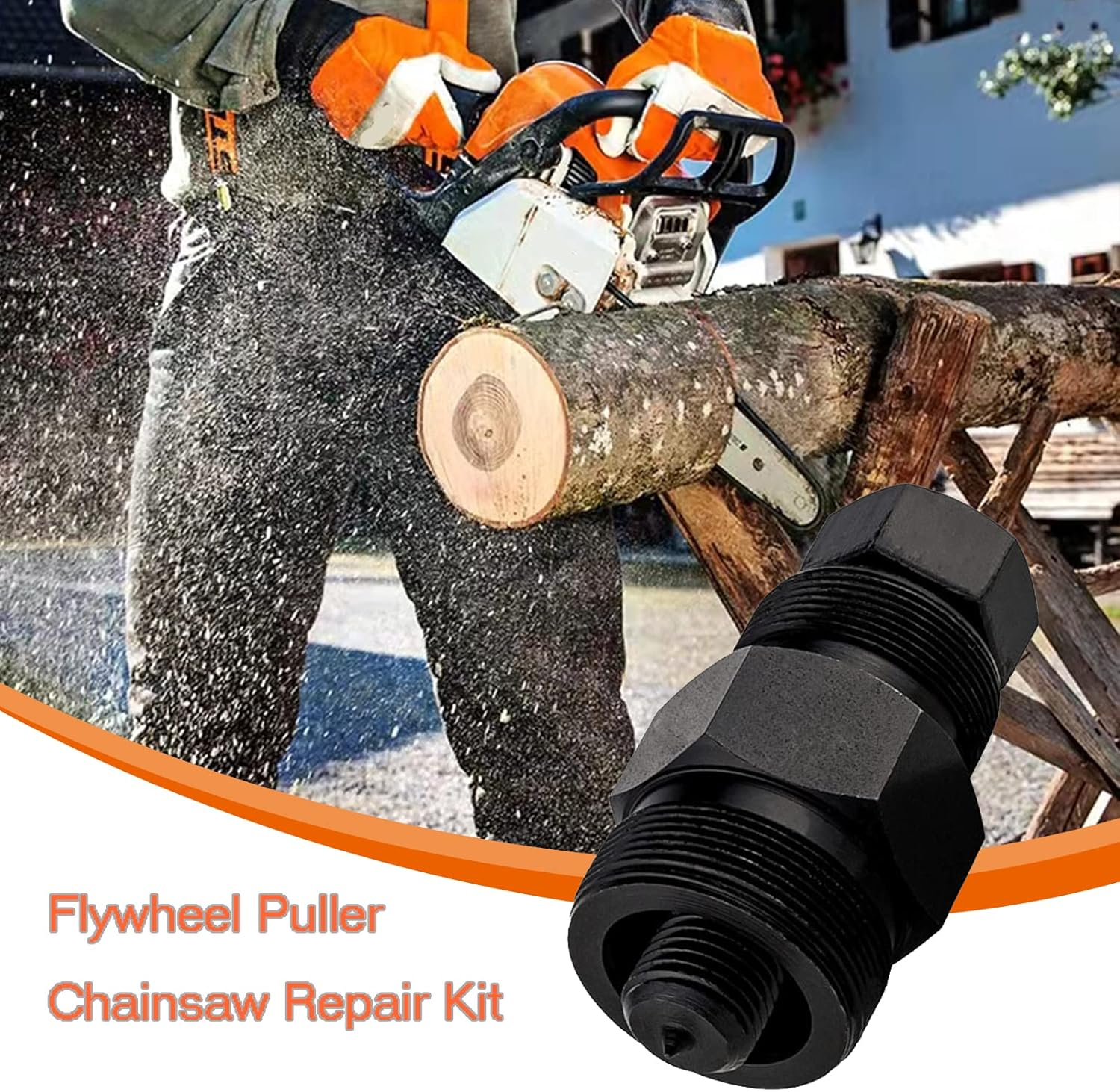 Flywheel Puller Chainsaw Repair Kit 22Mm & 26Mm Thread for Stihl 026 036 046 066 MS440 045 046 MS460 MS280 Chainsaw 1110 890 4500 Flywheel Puller Removal Tool image number 6