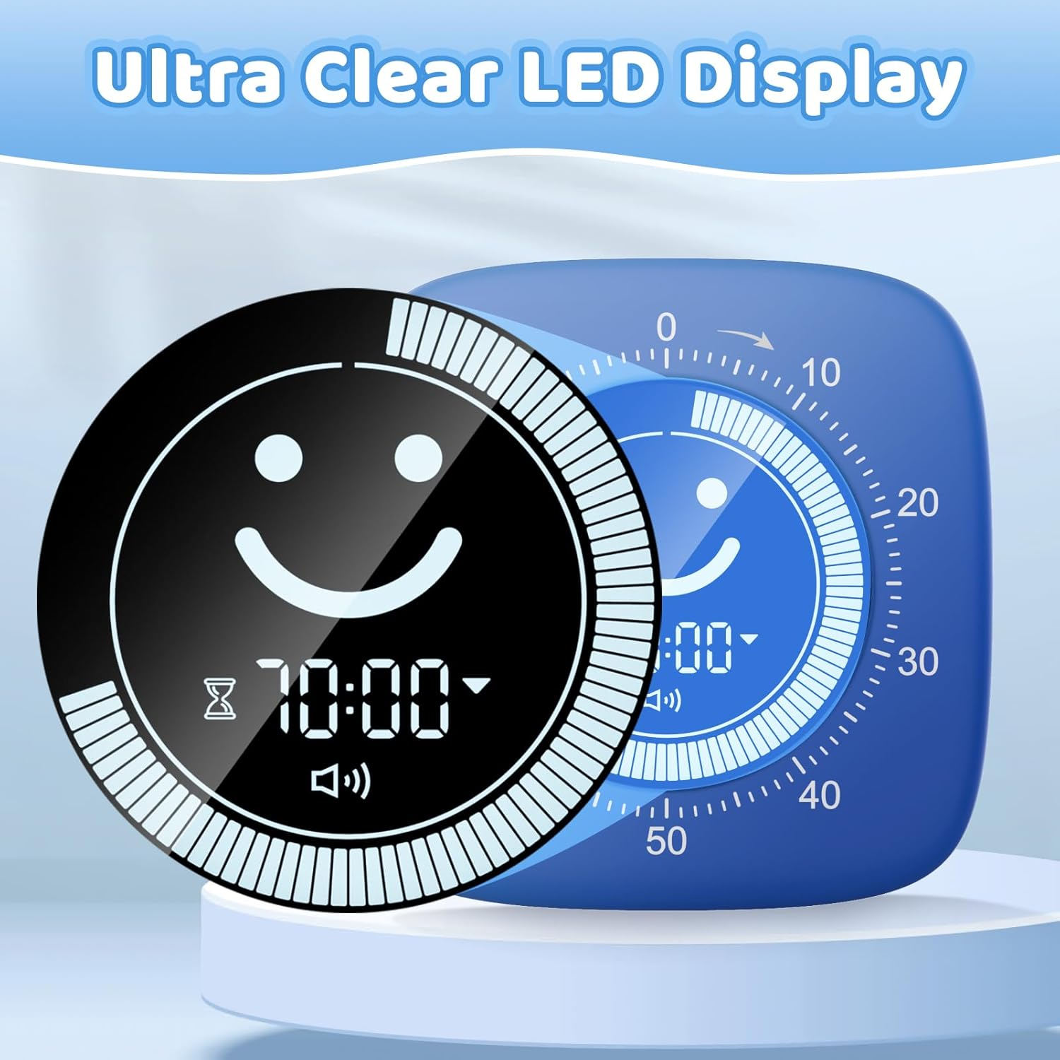 Visual Timer for Kids - 100 Minute Digital Countdown Timer Clock for Classroom Office Kitchen, Cute Desk Timer Stopwatch for Kid and Adults, Home School Supplies Study Management Tools image number 5