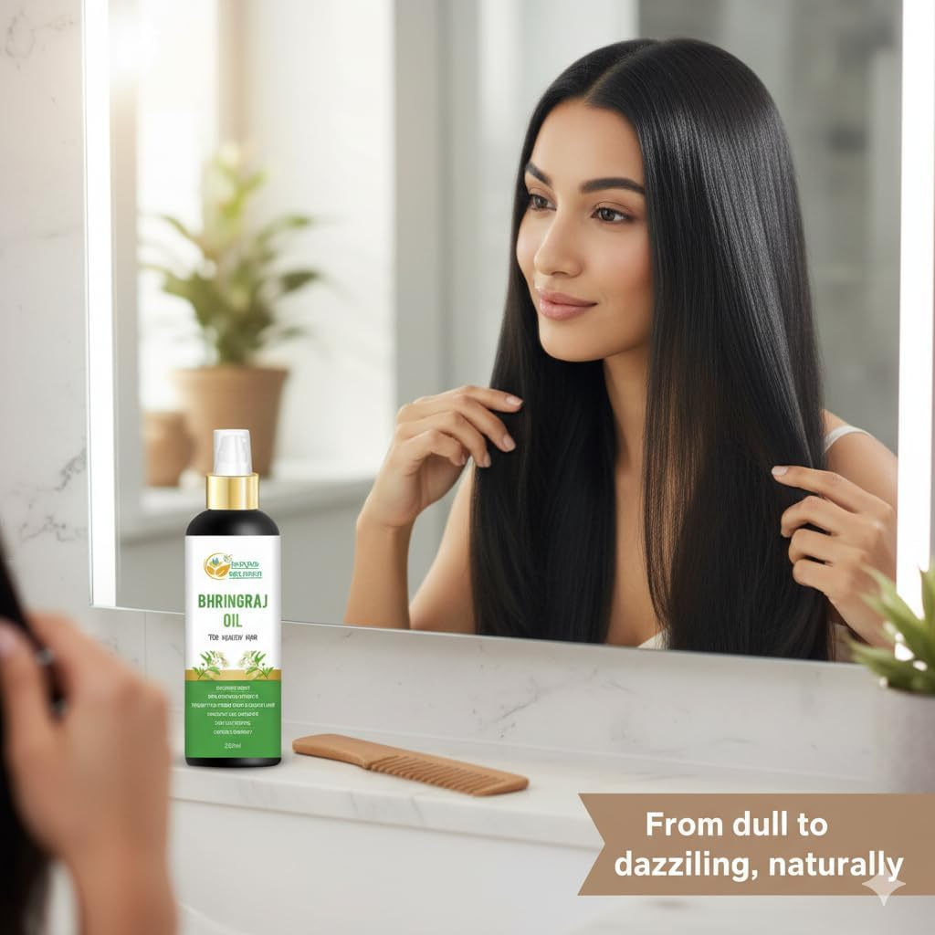 Herbs Botanica Bhringraj Hair Oil 200 Ml &ndash; Pure, Natural Herbal Oil for Nourishing, Conditioning & DIY Haircare image number 2
