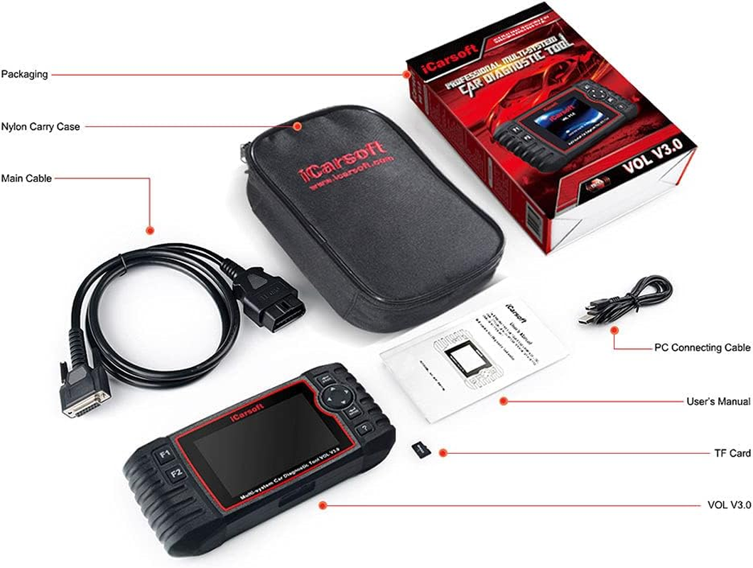 Icarsoft Vol V3.0 Car Full Diagnostic Code Scan Tool for Volvo and Saab image number 4