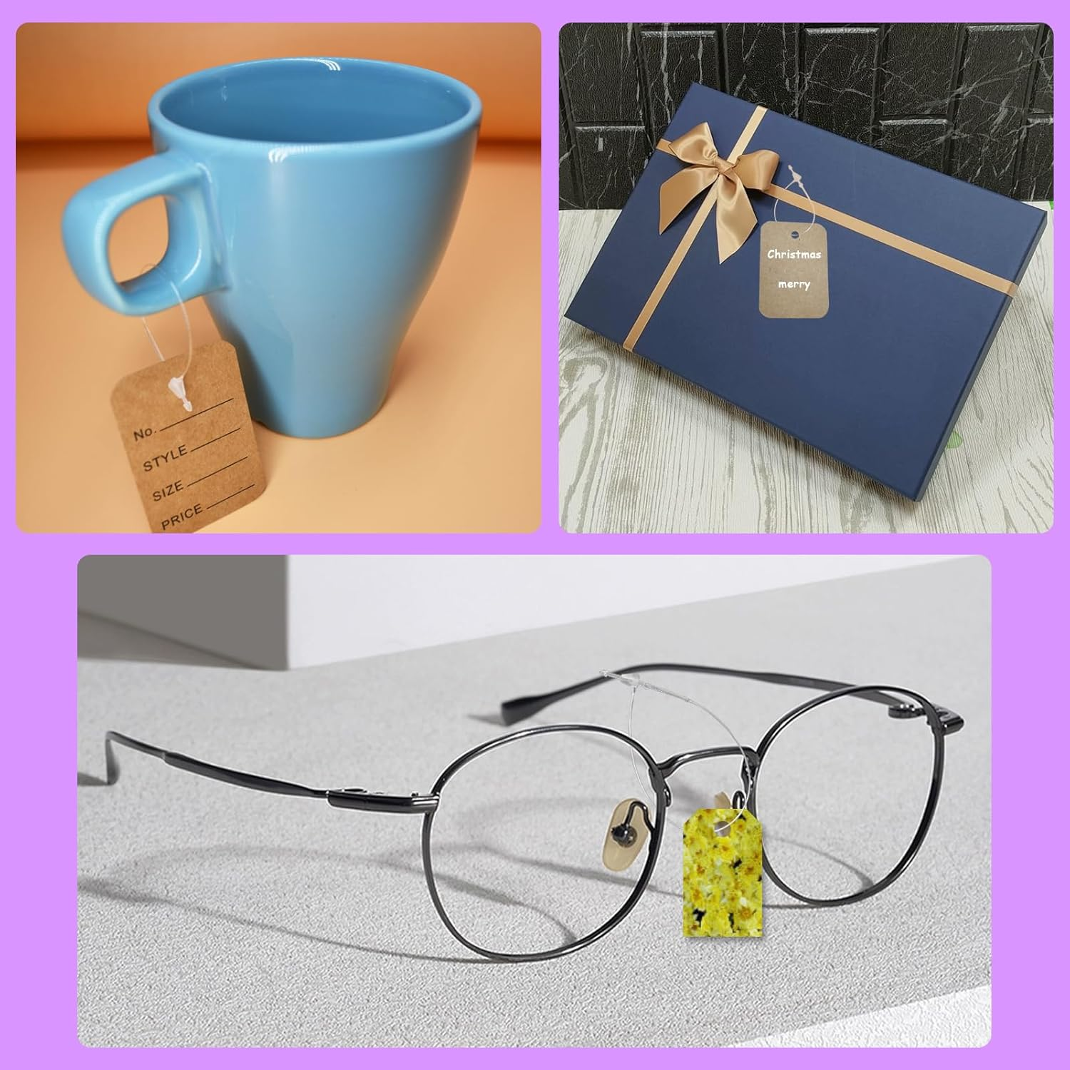 2000Pcs Plastic Fastener Hang Tag Snap Lock White for Retail Store Accessory Price Pins (3 Inch) image number 1