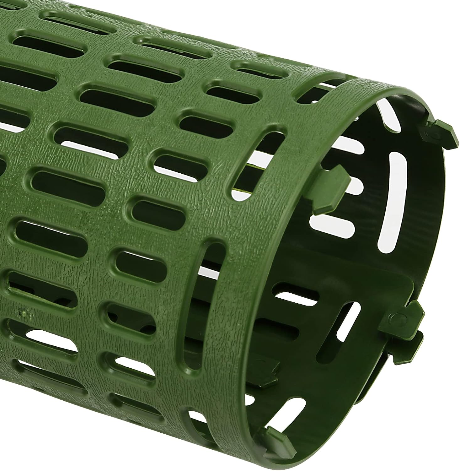 15 PCS Plastic Tree Trunk Protector, 15 X 10 Inch Adjustable Flexible Tree Guards with 100 PCS Black Zip Ties, Nursery Mesh Tree Bark Protector for Preventing Trees from Trimmers ﻿ image number 5