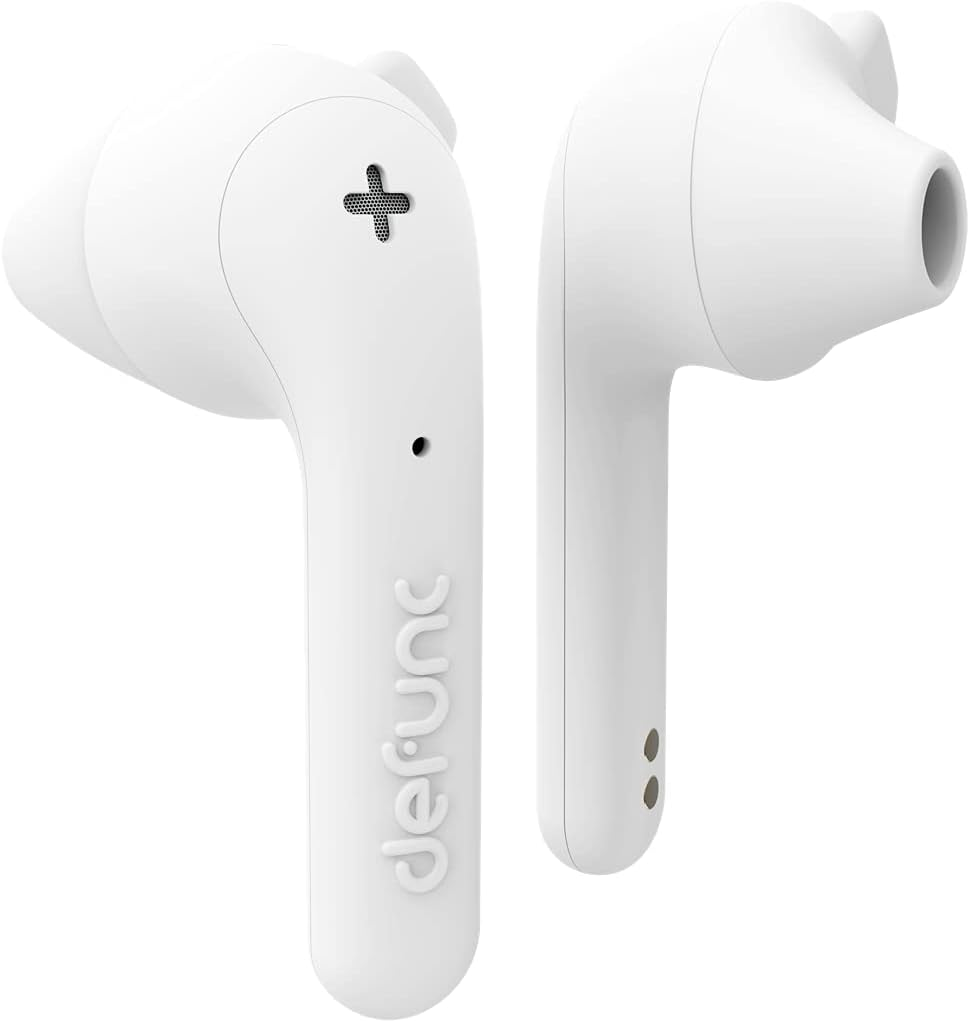Defunc True Music Wireless Bluetooth Earbuds, White - Blue image number 2