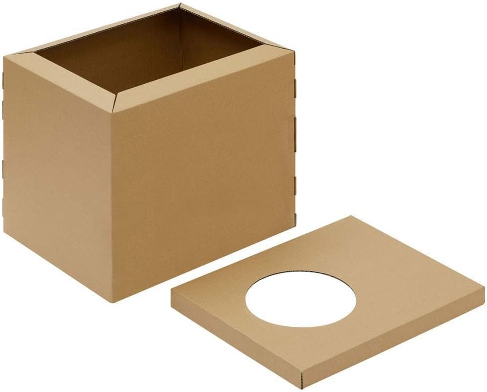 Iris Ohyama PUDNT-430 Cat Toilet, Cardboard Cat Toilet from Above image number 1
