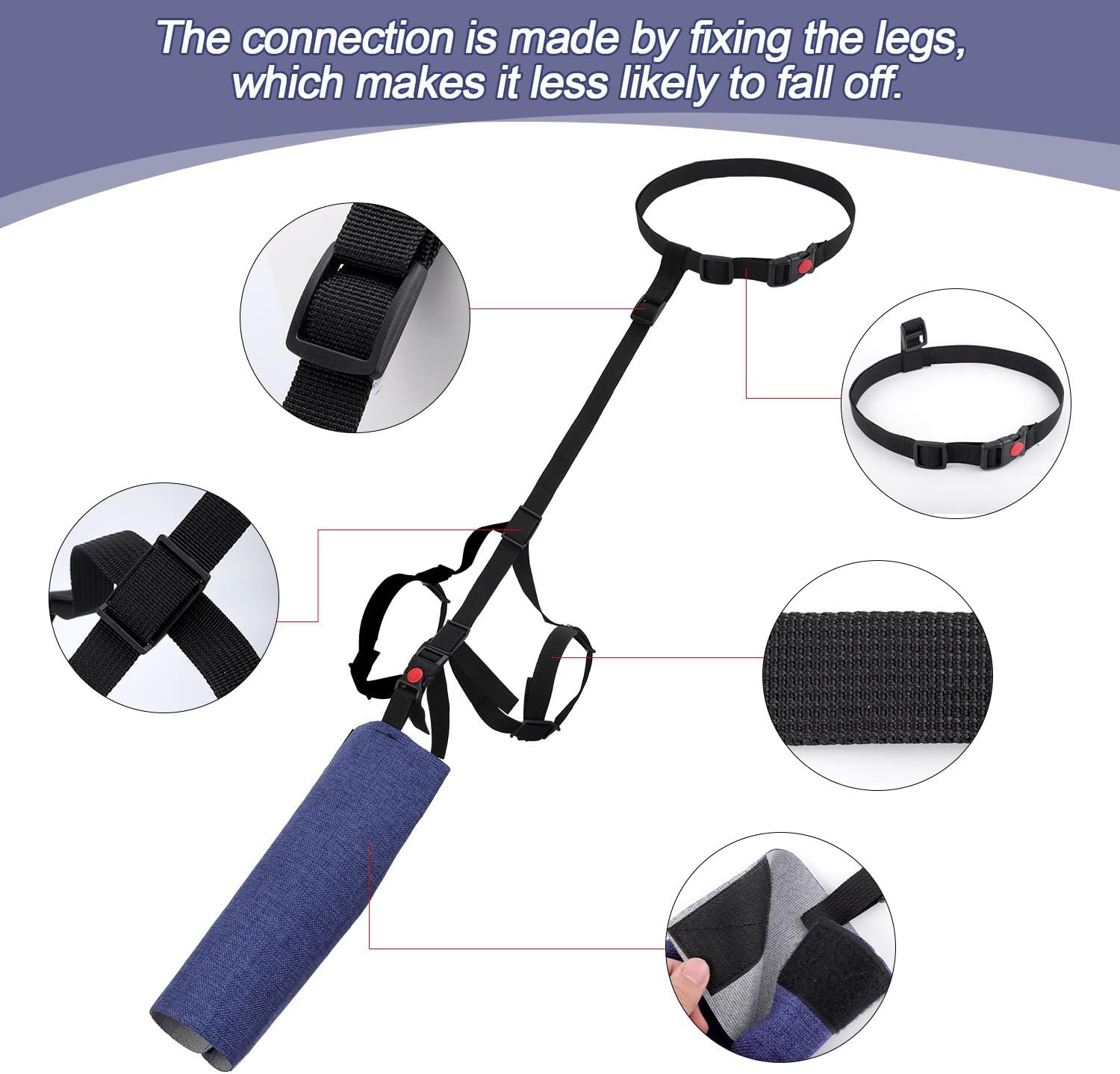 Gosknor Dog Tail Protector, Adjustable Dog Tail Sleeve Dog Tail Cover for Wounds Dog Tail Bandage to Prevent Licking Wounds for Tail Wound Healing image number 1