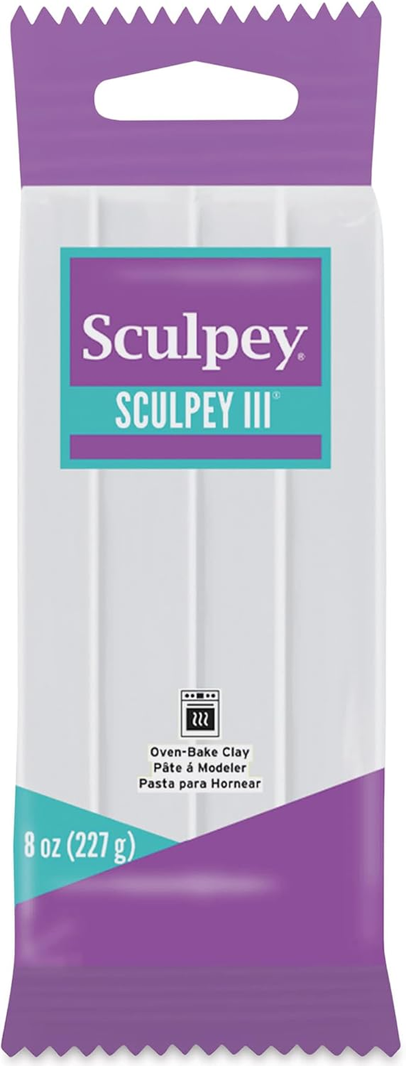 Polyform 439309 SCULPEY III - 227G/8Oz - White Polymer Clay Accessory image number 2