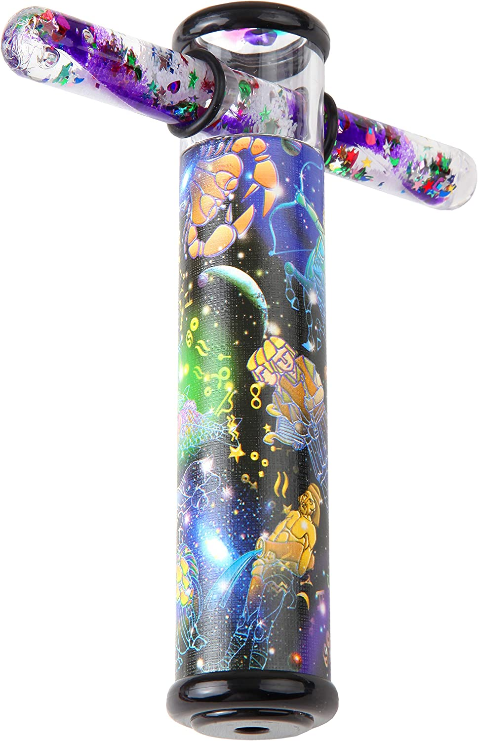 Playlearn Kaleidoscope Glitter Wand - 6 Inch Scope with 5 Inch Glitter Wand (Space) image number 2