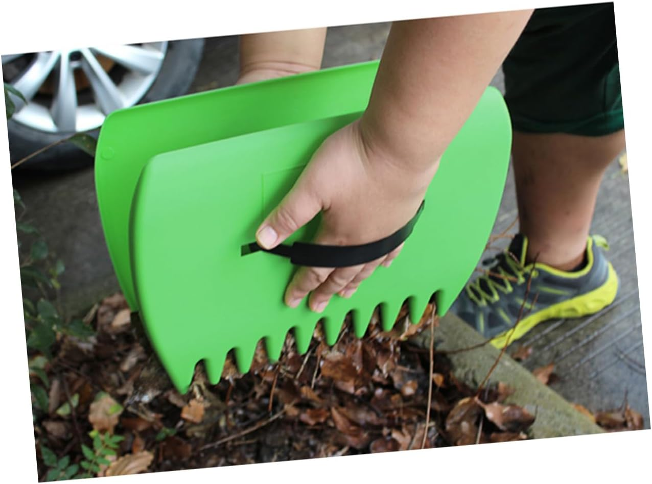FONDOTIN 2Pcs Leaf Rake Spade Gardening Tools for Cleaning Leaves Garden Supplies image number 2