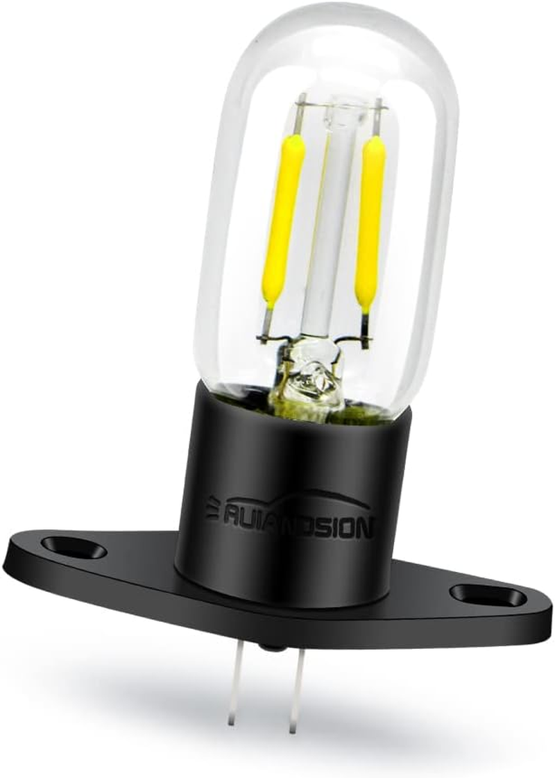 Ruiandsion Microwave Bulb Z187 Base 240V 2A 25W LED Microwave Lamp Bulb for Universal Microwave Pear Oven Lamp, White