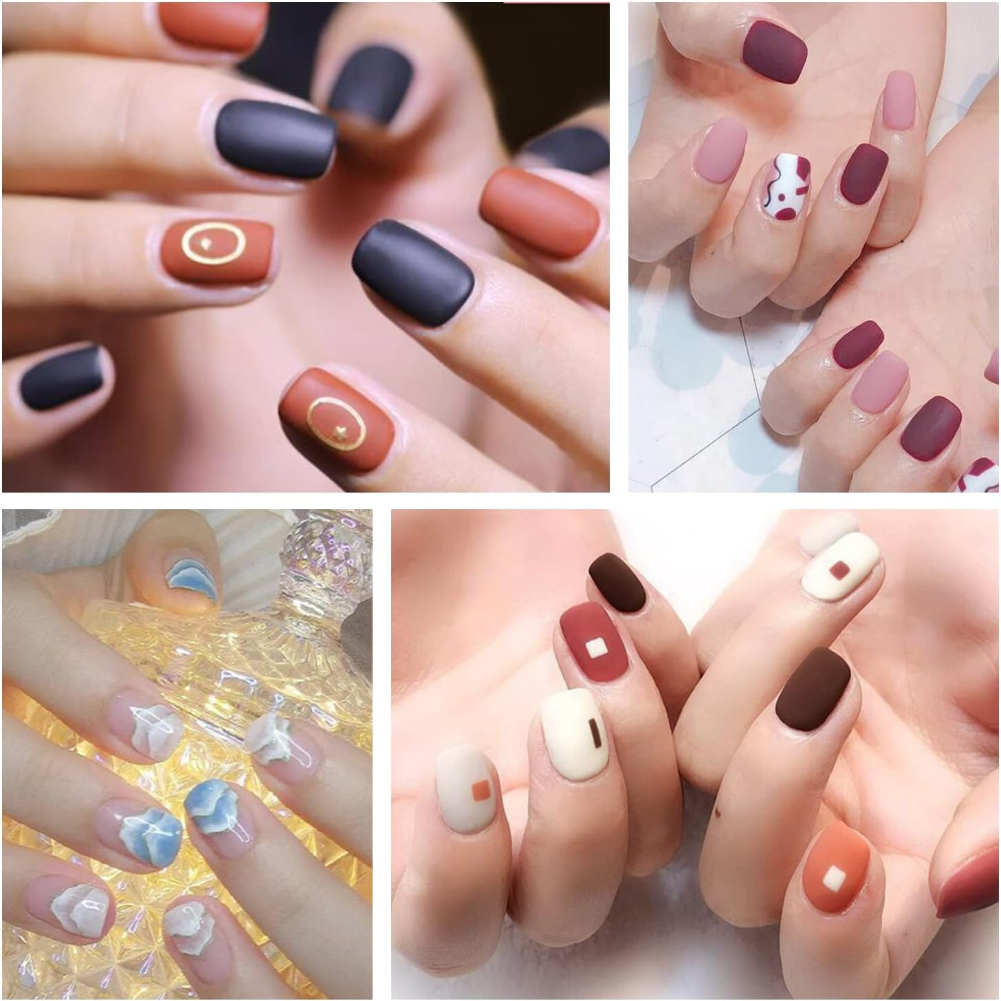 DANNEASY 30 Sheets Nail Polish Strips Full Nail Wraps for Women Gel Nail Strips Self Adhesive Nail Polish Stickers Stick on Nails Fingernails Manicure Sticker Nail Art Accessories with Nail File image number 5