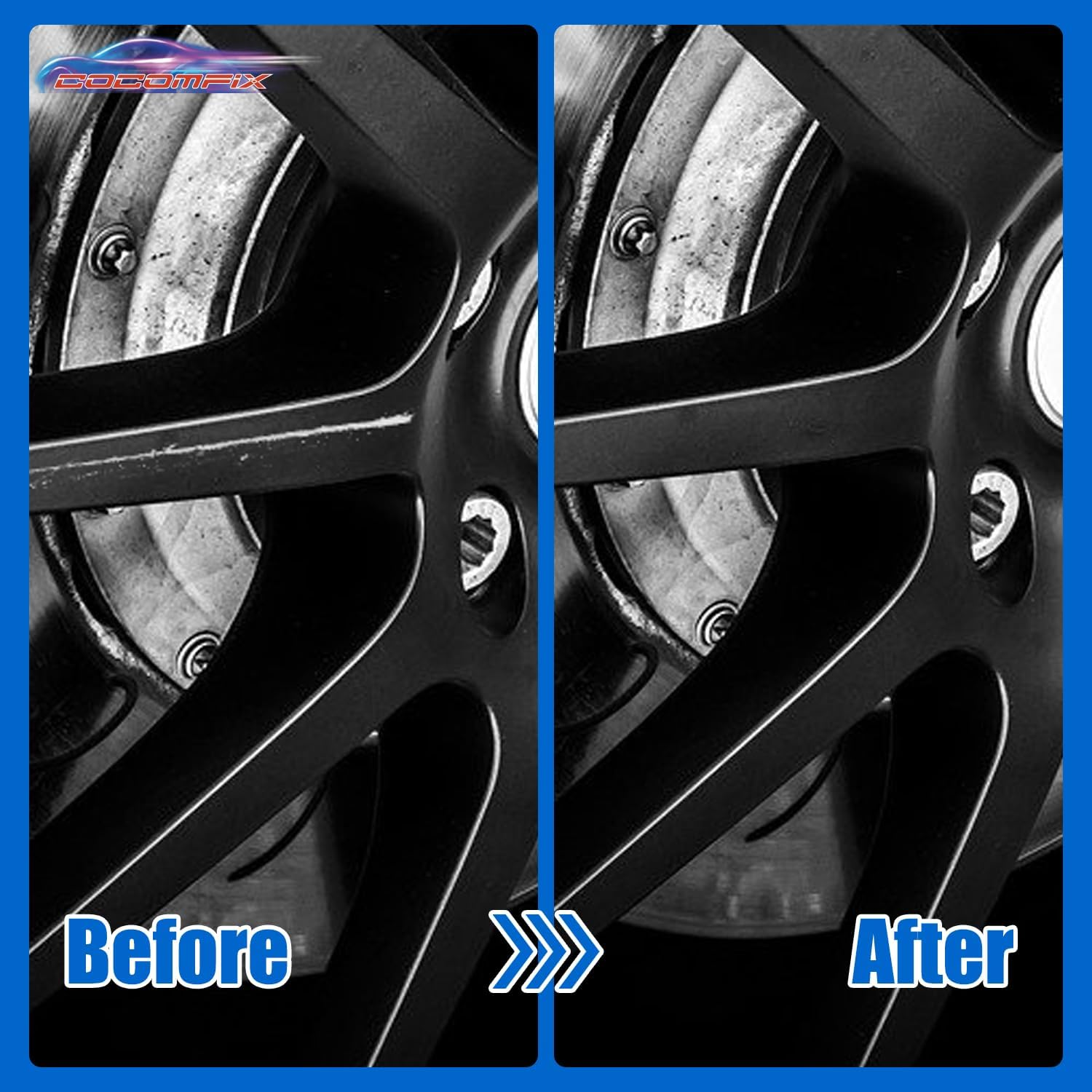 Cocomfix Gloss Black Rim Touch up Paint, Wheel Scratch Repair, Universal Color, 1 Fl Oz, Enamel, Exterior, Scratch Resistant, Covers up to 1 Sq Ft per Coat image number 3