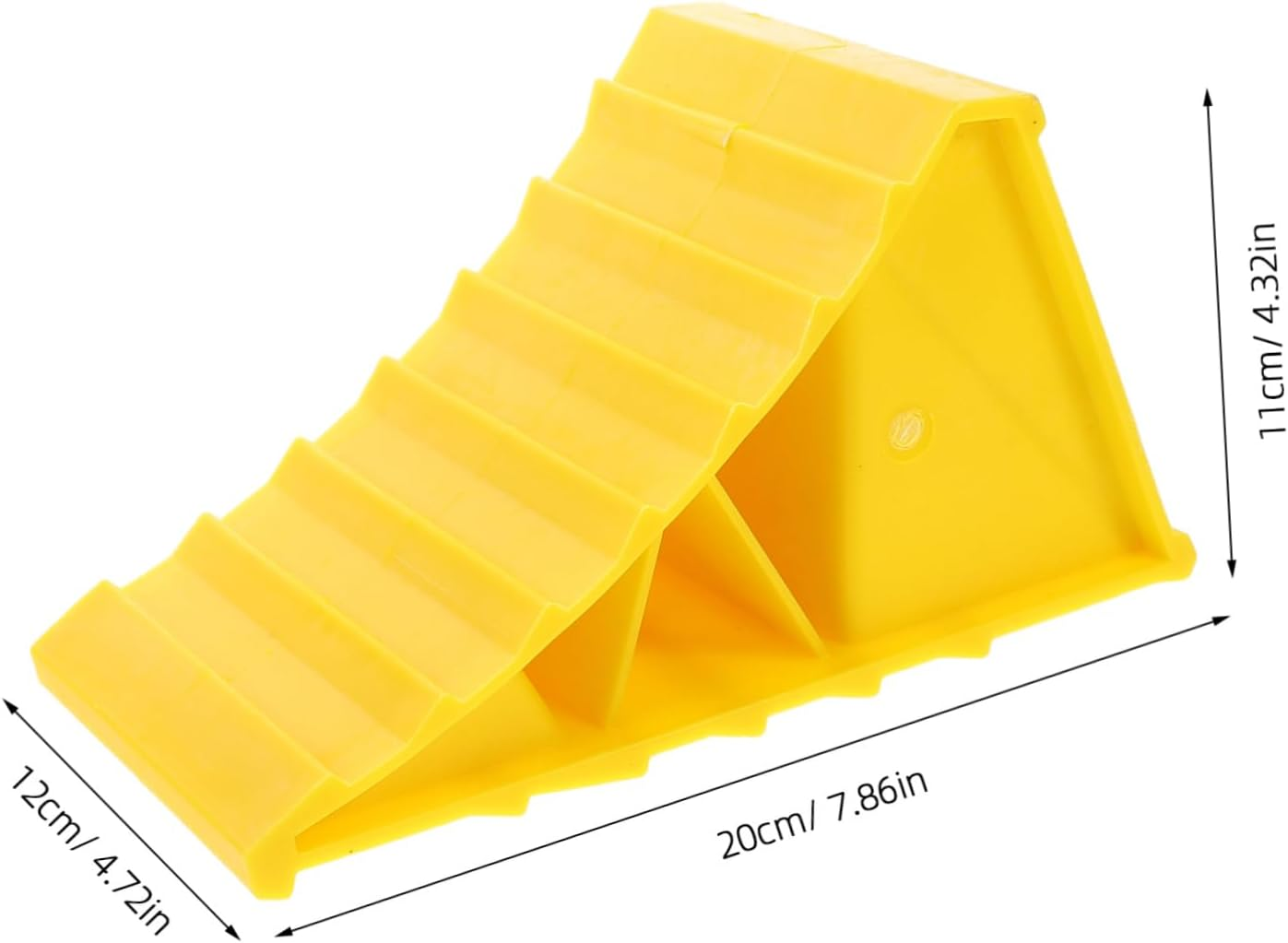 DONFAMDS 1Pair Heavy Duty Wheel Chocks Anti- Tire Blocks for Cars Portable Wheel Stopper for Rv Trailer Truck Safety Lightweight Design image number 4