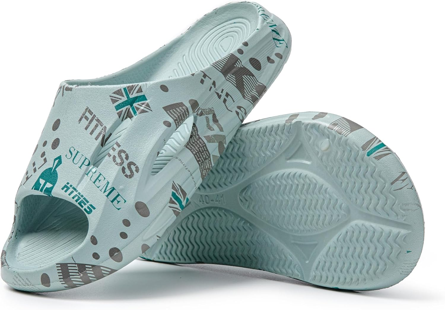 JOMIX Damen Badeschuhe Sommer Badeschlappen EVA Leicht Badelatschen Rutschfest Schlappen image number 2