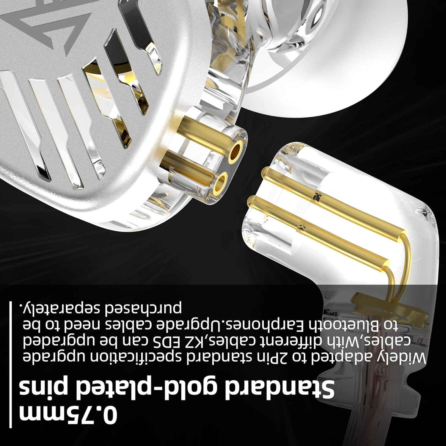 KZ EDS in Earphone,10 Mm Dual Magnetic Circuit Moving Coil Unit Rofessional Configuration KINBOOFI Earphone,High Resolution Noise-Canceling Headphone Headset for Sports & Exercise (With Mic, Black)