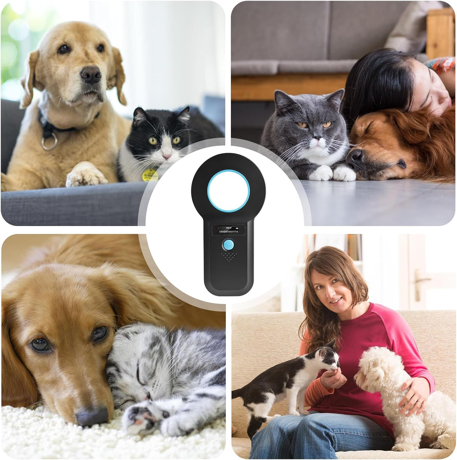 Pet ID Reader, Animal Chip Reader, Microchip Reader for Dogs/Cats, Pet Microchip Scanner, Dog Microchip Scanner, Pet ID Pet Scanner, Pet Chip Reader for Animal Tracking, Black image number 5