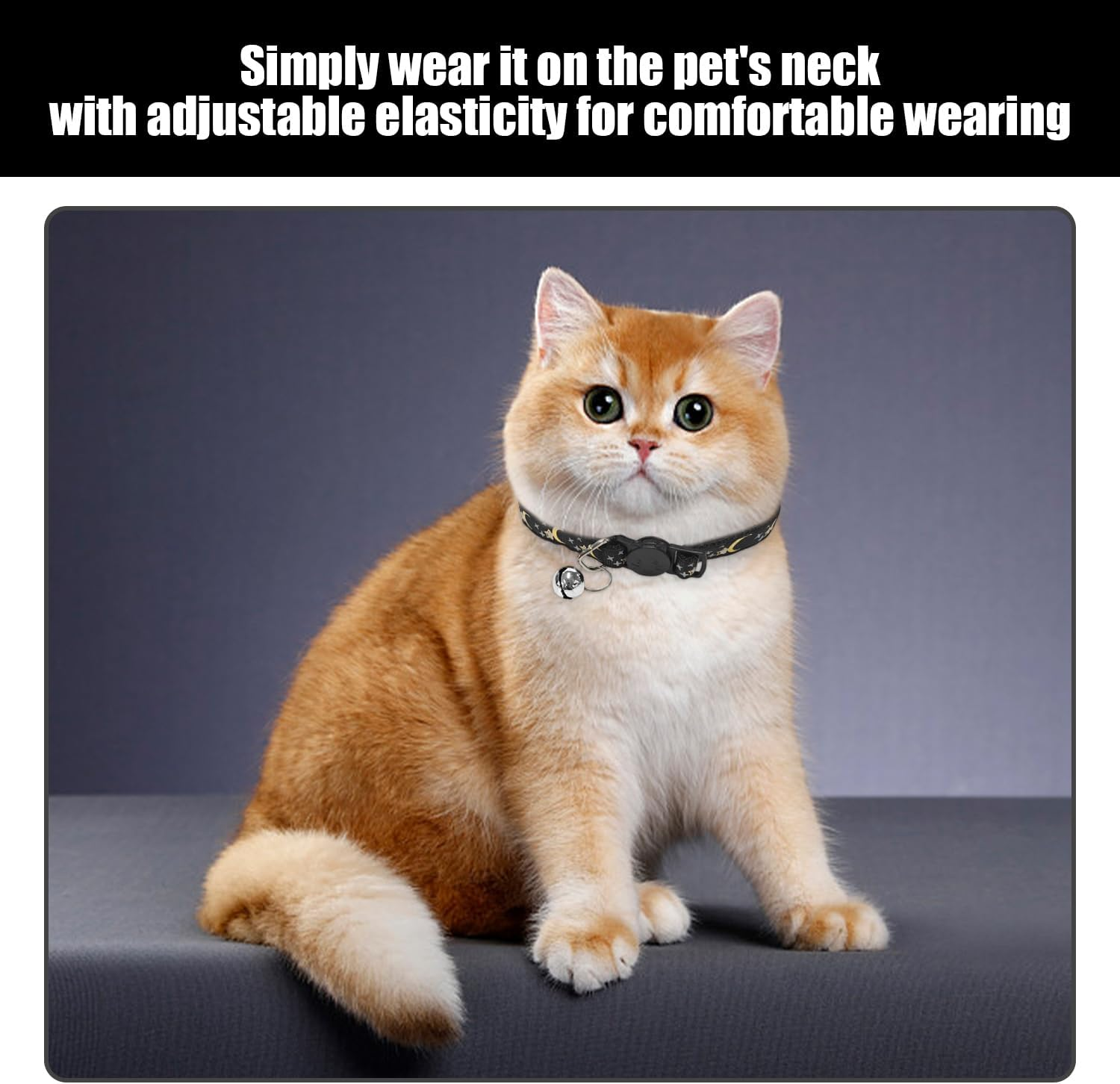 JDNFKG Pack of 2 Pet Bell Collars, Adjustable Design, Comfortable Cat and Dog Collar, Pet Supplies. image number 4