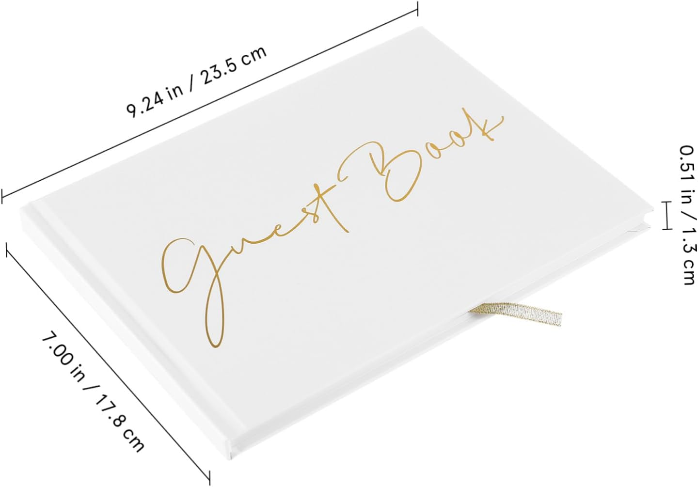 ABOOFAN Wedding Guest Book Album Ample Pages for Messages Photos Elegant Foil Design Memorial Guestbook for Birthday Wedding and Family Gatherings image number 5