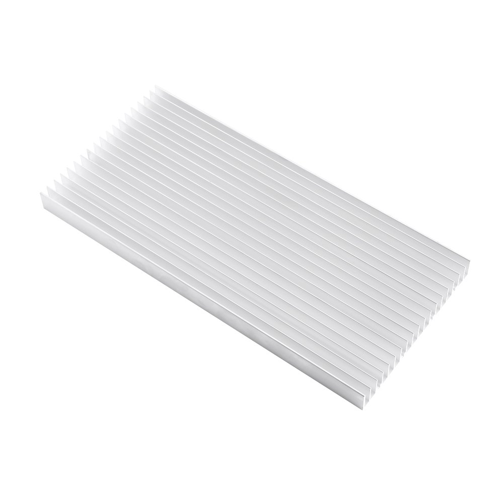 Aluminum Chipset Heatsink Radiator Heat Sink Cooling Fin Silver for High Power LED Power Active Component 300 X 140 X 20Mm image number 6