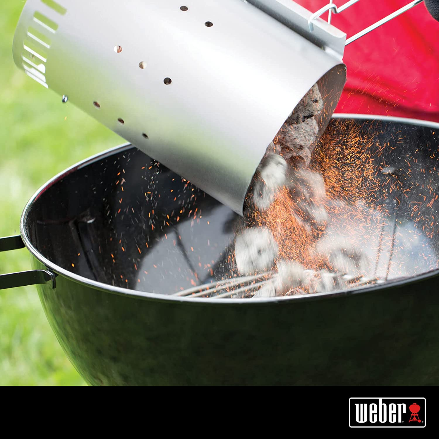 Weber Rapidfire Chimney Starter for Charcoal Grills & BBQ Barbecues