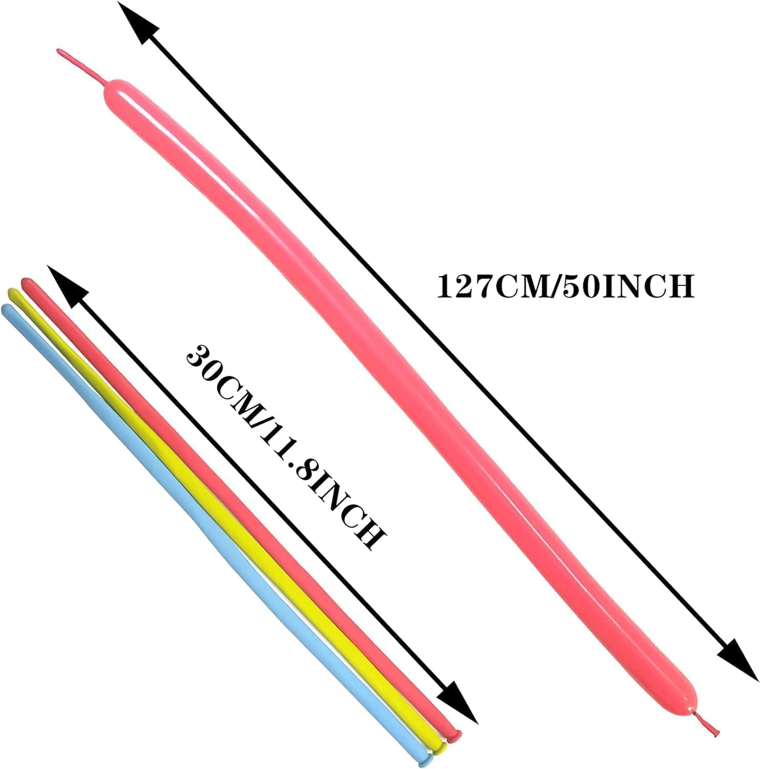 Lumjoy 100Pcs 260 Long Balloons Pastel Assorted Mixed Color Thickening Skinny Latex Twisting Animals Modeling Magic Balloons for Weddings Birthdays Clowns Christmas Party Garland Decorations