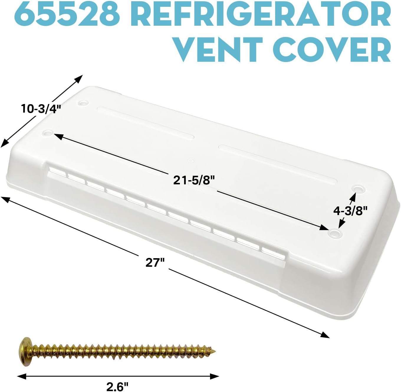 Earthtec 3103634.022 Rv Refrigerator Roof Vent Cover Replacement for Dometic Fridge Roof Vent Lid Cap image number 1