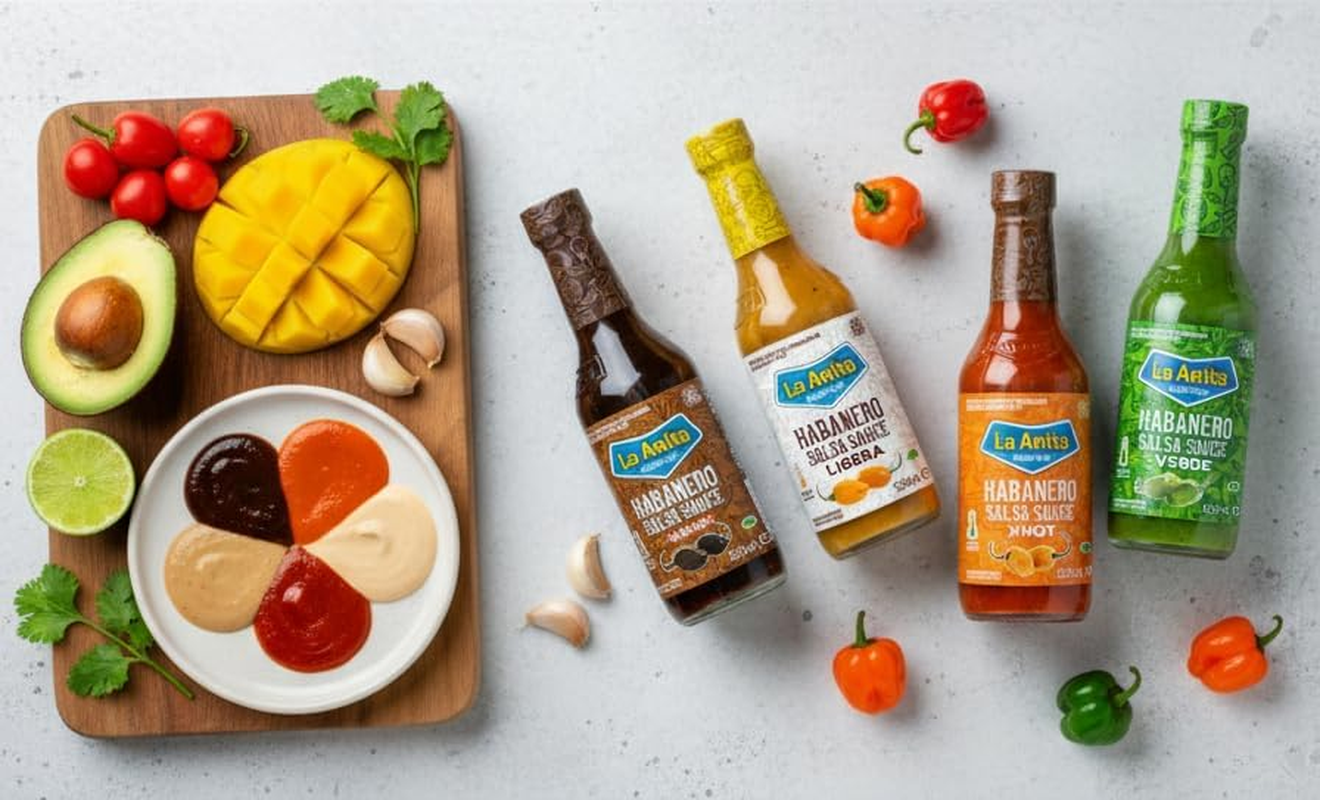 La Anita Red Hot Pepper Sauce Roasted Habanero Kut Ik 150Ml (Mayan-Style Hot Sauce)