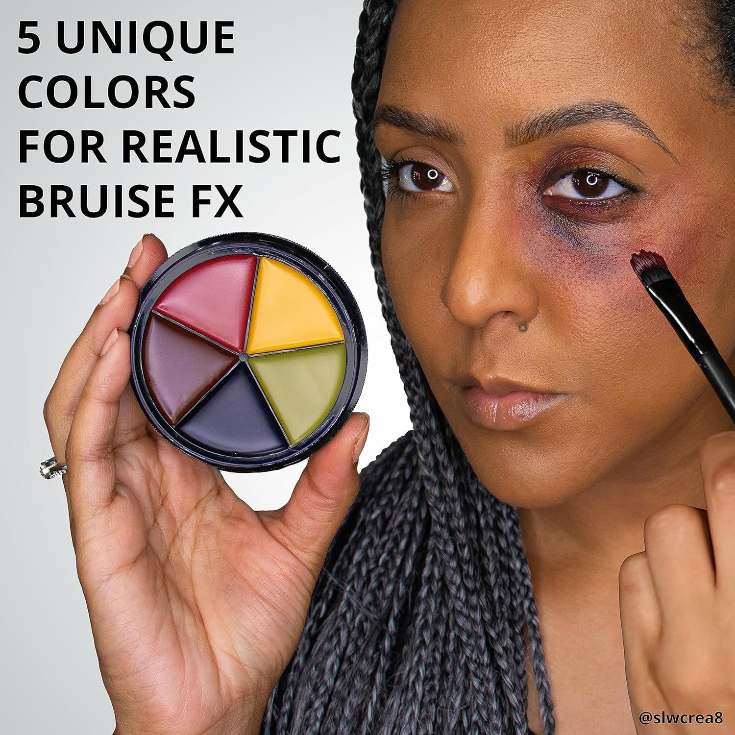 Mehron Makeup 5 Color Bruise Wheel for Special Effects| Movies| Halloween image number 6