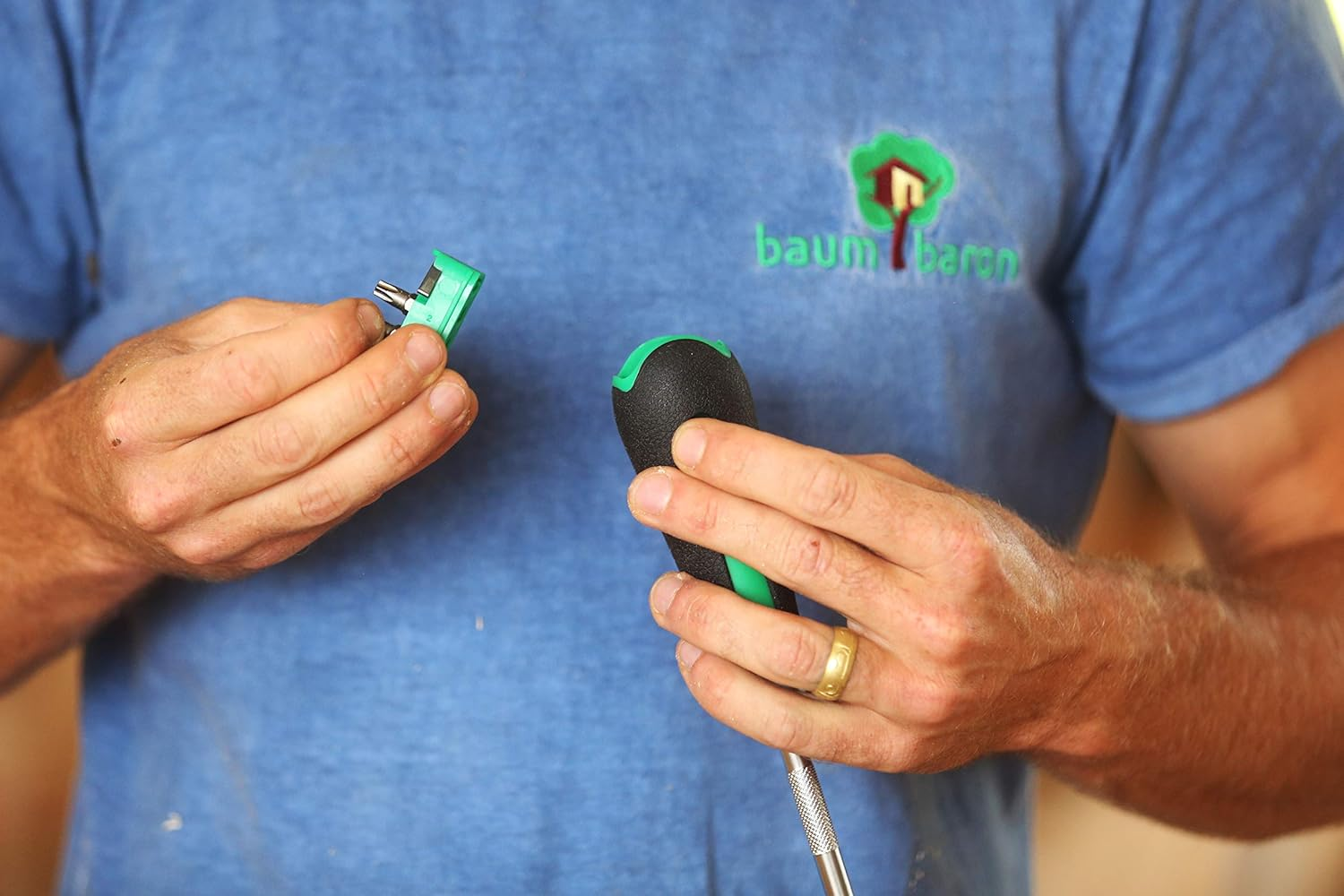 Stahlwille 1/4-Inch Hexagon Bit Ratchet Screwdriver, 250 Mm Overall