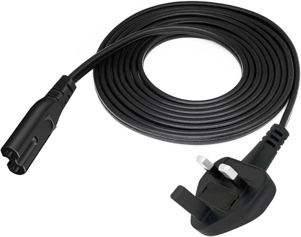 Power Plug Cord Replacement for Yamaha SR-B20A Soundbar Musiccast 50 Speaker WX-051 WX-021 Musiccast 20 Speaker Electronics Musiccast Bar 40 Soundbar YMS-4080 2 Pin Figure 8 Power Lead Cable image number 3