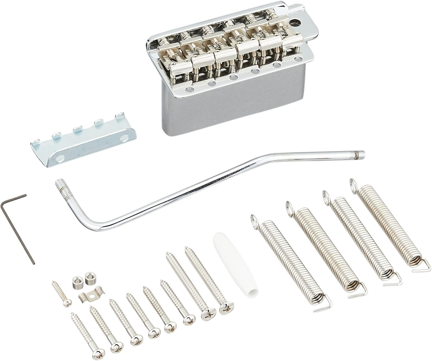 Fender 6-Saddle American Vintage Series Stratocaster Tremolo Assembly - Left Handed - Chrome image number 2