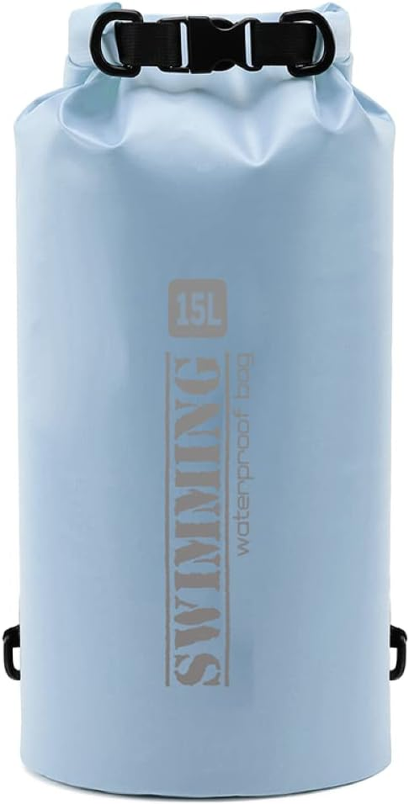 Floating Backpack Waterproof Bag 15L for Kayaking Fishing Swimming Boating Beach Hiking Camping Water Sports Outdoor Activities Light Blue and from Paton Travel. image number 1