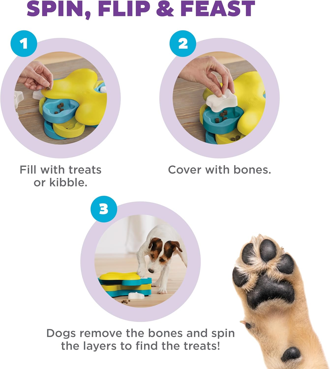 Nina Ottosson by Outward Hound Dog Tornado Interactive Treat Puzzle Dog Toy image number 4