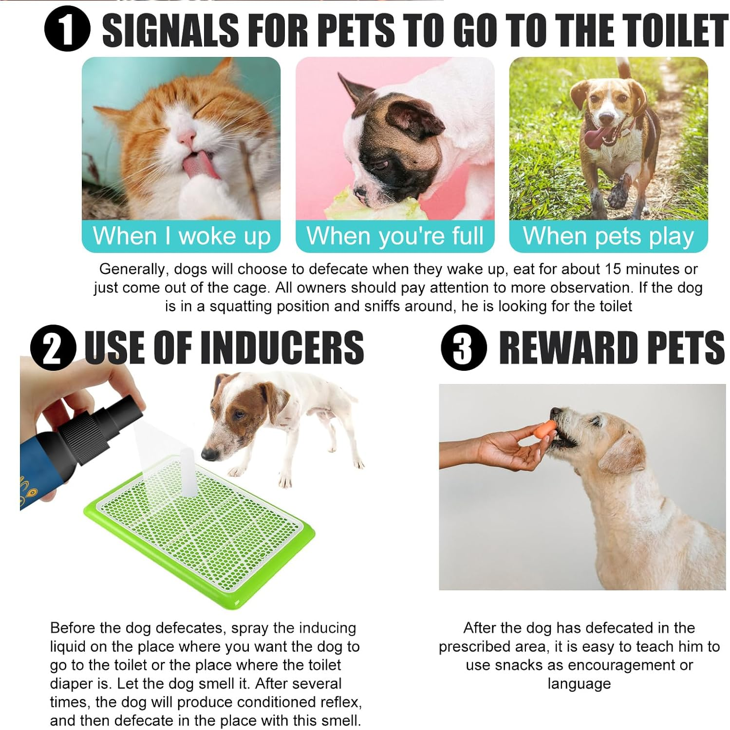 Dog Potty Training, Potty Training Spray for Dogs, Dog Pee Spray Training, Attractant Spray for Dogs Helps, Dog Toilets Training Aid for Indoor and Outdoor Use, Potty Here Training Spray image number 1