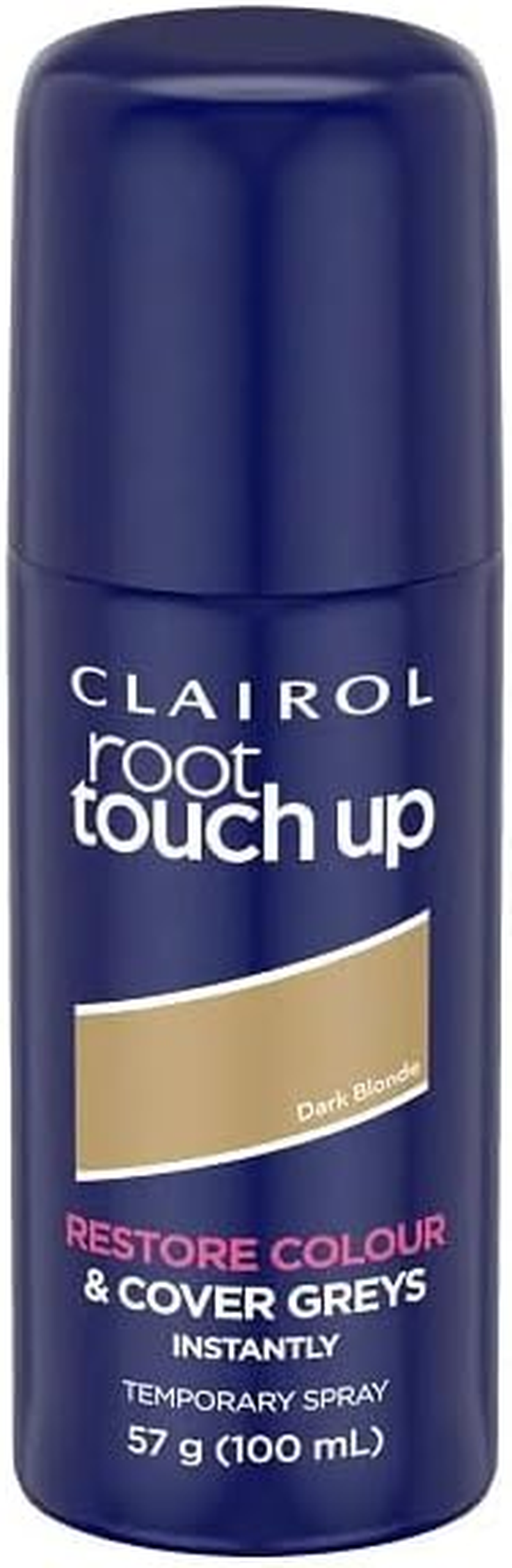 Clairol Root-Up,Dark Blonde,Restore Colour &Cover Greys Instantly,Temporary Spray,100Ml