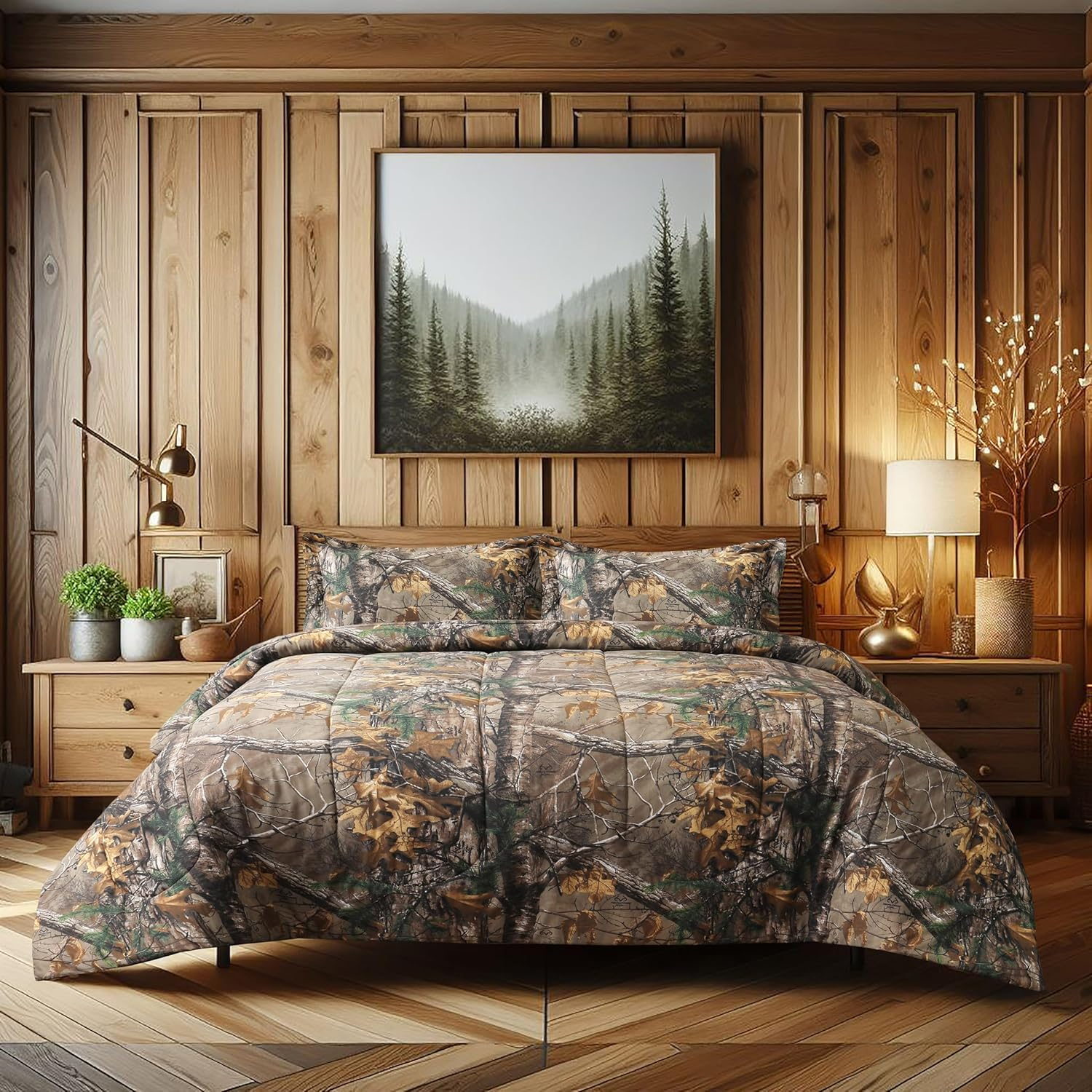 Realtree Xtra Camo Bedding Twin Comforter Set Polycotton Fabric, Super Soft, Easy Care Percale Weave 2 Pcs Comforter Sets for Bedroom, Hunting & Outdoor Camouflage Bedding - Twin image number 3