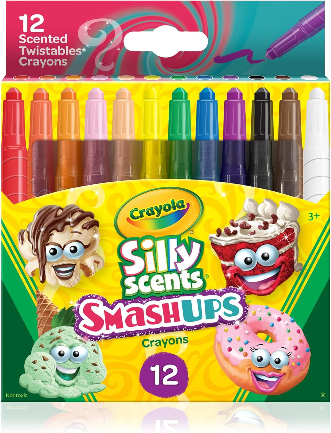 Crayola Silly Scents Smash Ups Mini Twistables Crayons (12-Pieces) image number 1