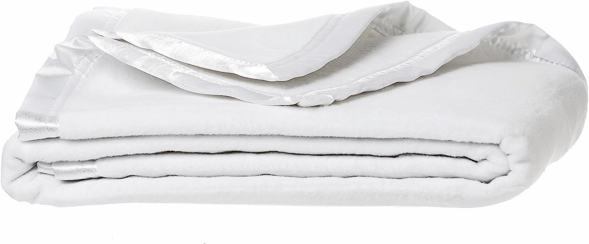 Sweet Dreams Bassinet Cotton Fleece Blanket, White image number 2