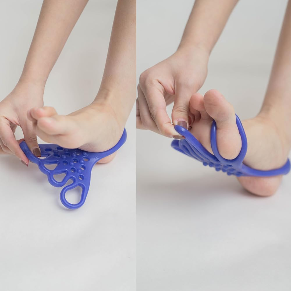 Yoga Toe Stretcher Heel Foot Stretch Gel Band 5 Toes Separator Spacer Corrector Spreader Straightener for Fitness Bunion Relief Overlapping Hammer Toes Hallux Valgus Bunionette Relief image number 3