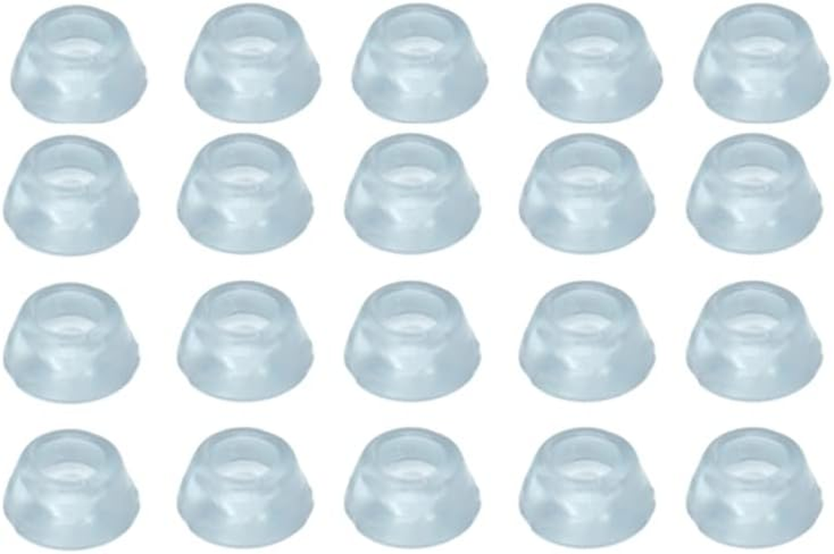 20 Pcs Rubber Feet Pads for Furniture Adhesive Clear Bumper Pads 2 Sizes Shock-Absorbing Buffers Noise Absorption Protectors Pads for Kitchen Cupboard Home Door Handle Knob, Large (&Oslash;27Mm) image number 6