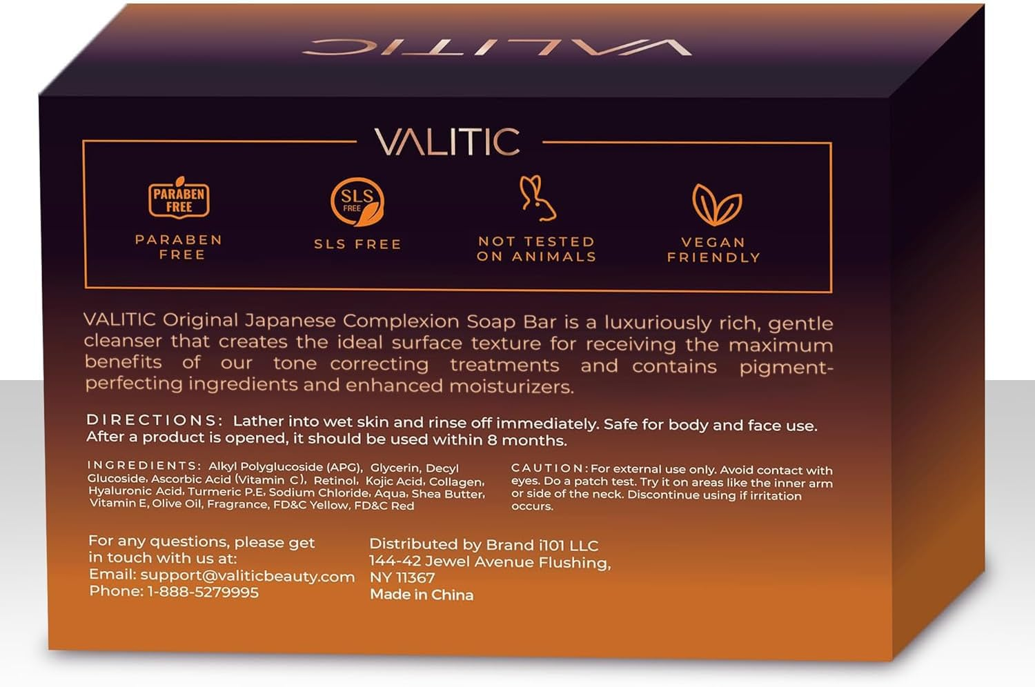 VALITIC Kojic Acid Dark Spot Remover Soap Bar with Vitamin C,Retinol,Collagen,Turmeric - Original Japanese Complex Hyaluronic Acid,E,Shea Butter,Castile Oil (2 Pack) with Holder,Pack of 3,3.5 Ounces image number 2