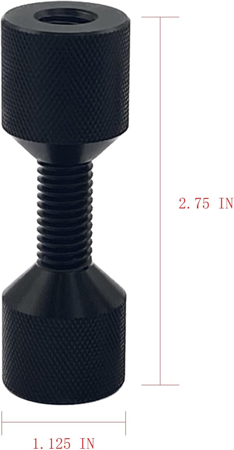 1-1/8" Two Hole Alignment Pin Set Carbon Steel Black (2 Pack) image number 4