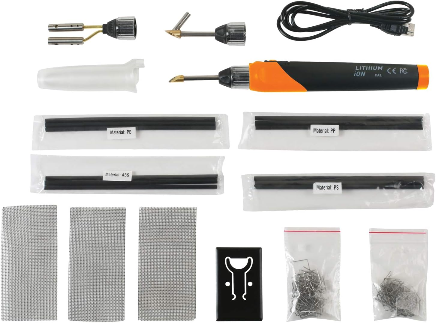 KS Tools 150.1010 Cordless Plastic Repair Kit, 134 Pieces, Colour, Size image number 6