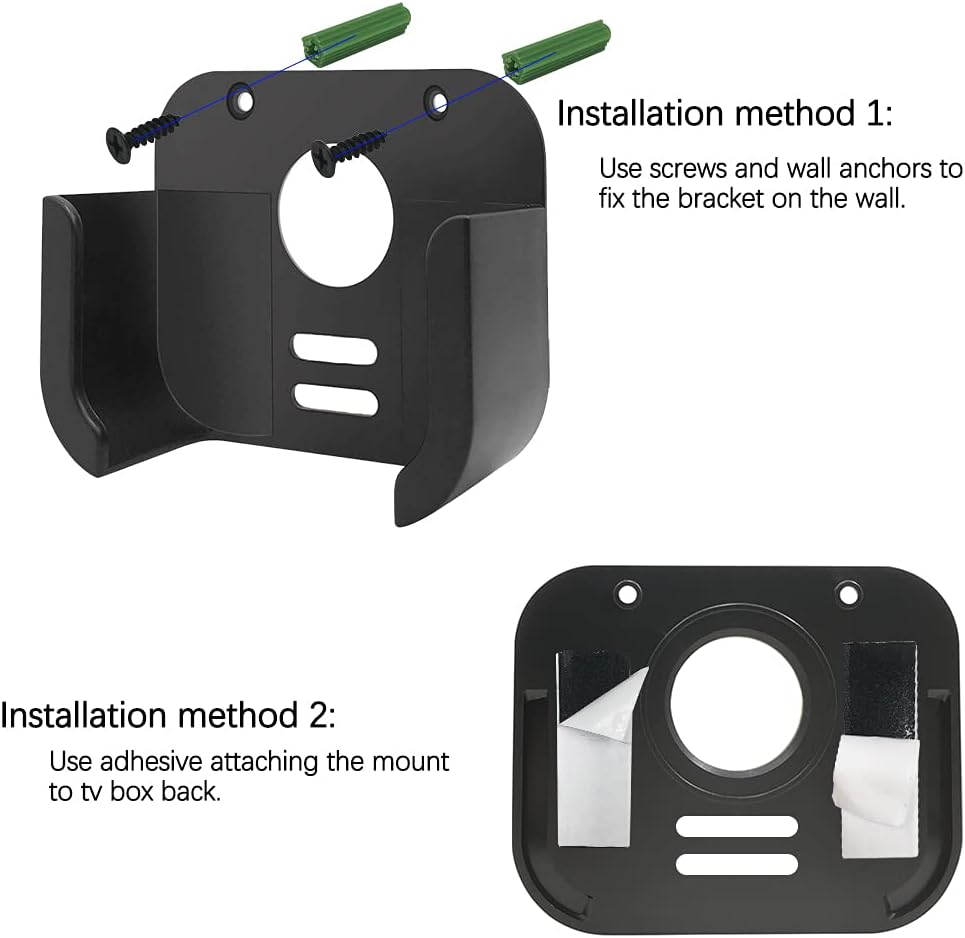 TV Mount Compatible with Apple TV 4Th and 4K 5Th Generation, Sourceton Wall Mount with Black Silicone Protective Case Compatible with 2021 Apple TV 6Th Gen Siri Remote image number 3