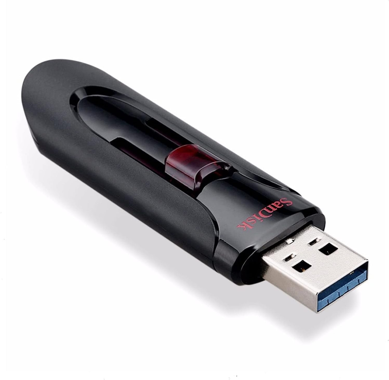 Sandisk Cruzer Glide 3.0 USB Flash Drive 64GB, 64GB, Sdcz600-064G-G35,Black